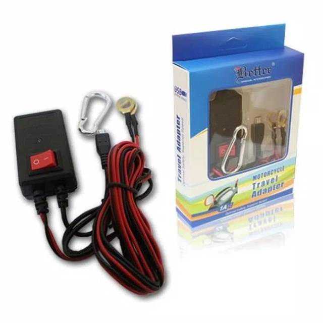 Charger Aki Motor+Port USB