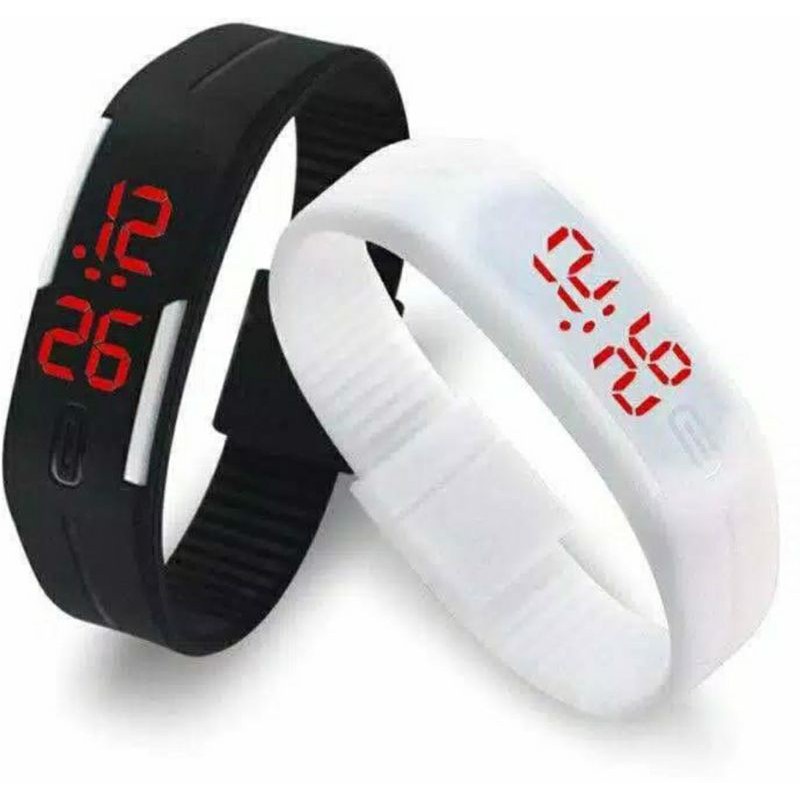 Jam Tangan gelang LED digital anti air unisex sport