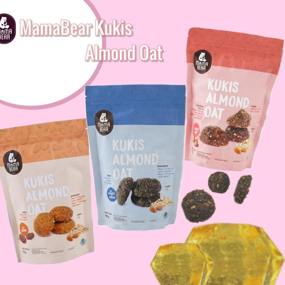 

rV2Code Mamabear Kukis Almond Oat 150gr T4U2 (paling laris)