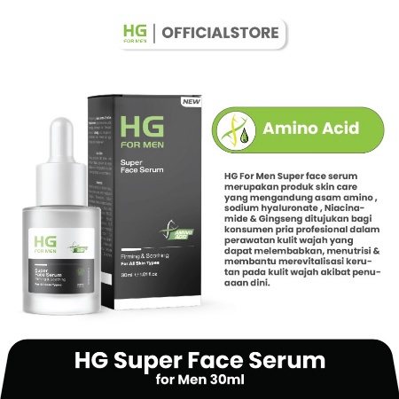 ⭐BAGUS⭐ NATUR HG FOR MEN FACE SERUM 30ml | Serum Wajah Pria