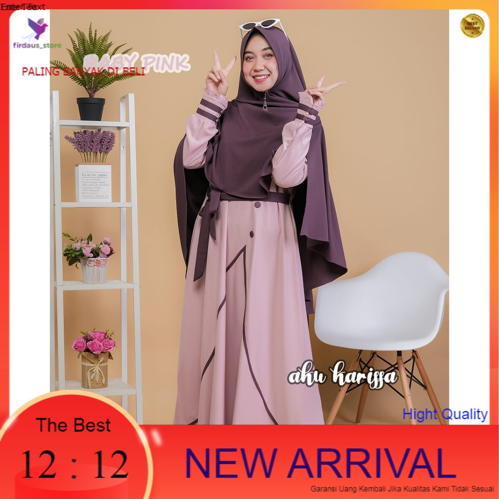 BEST SELLER GAMIS SYARII TERBARU FADIYAH SET SYAR'I