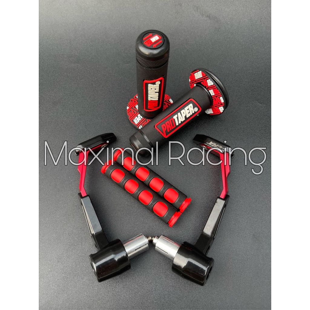 PAKET ACC STANG proguard robot + handgrip Protaper + karet handle 3in1 universal bisa buat semua motor