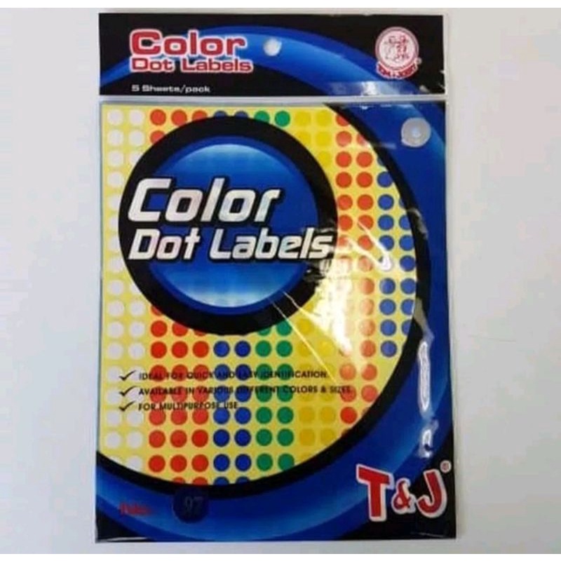 Mainan Edukasi Montessori Color Dot Label Menempel Stiker Dot Tom &amp; Jerry