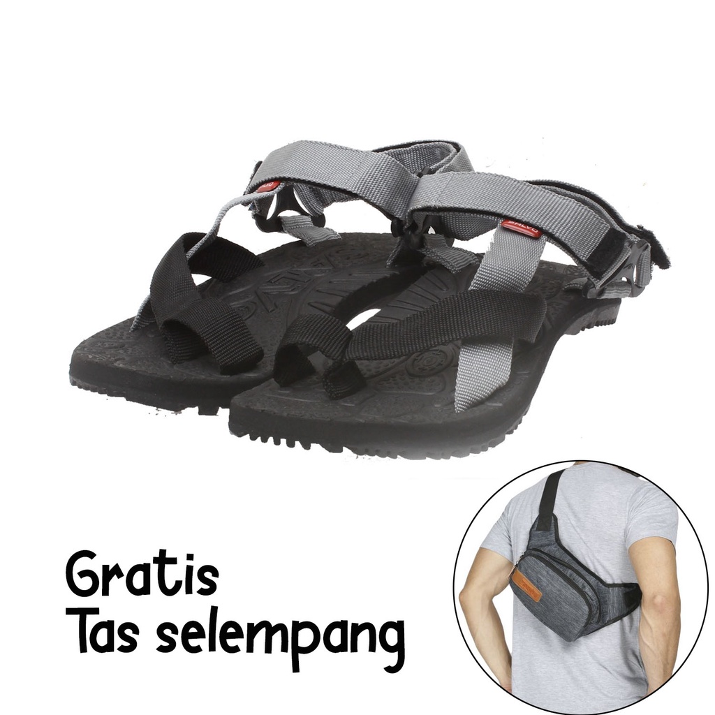 Salvo sandal gunung pria SG02 gratis tas selempang