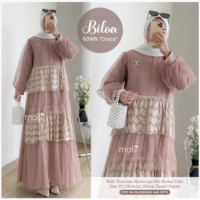 BILOA GOWN Premium by Moli Best Seller Restock