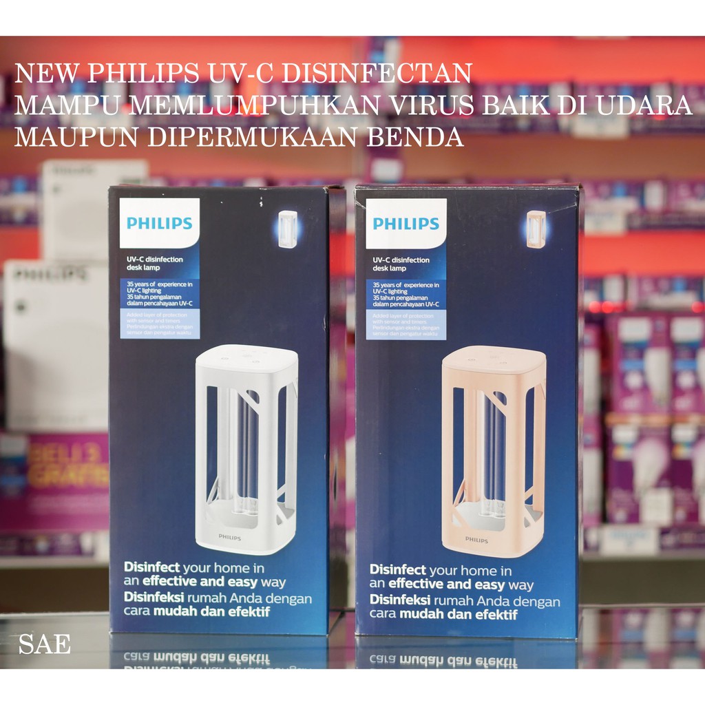 lampu uv-c philips disenvectan desk lamp