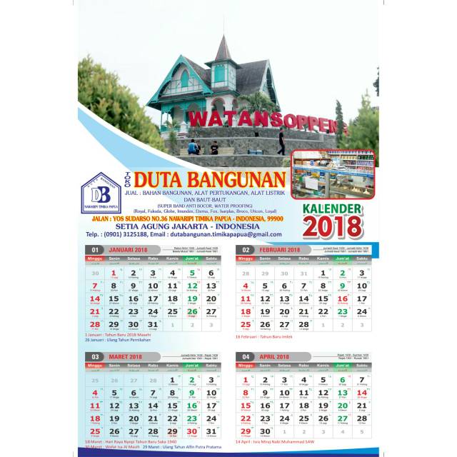 

Kalender caturwulan 32*48