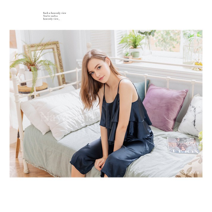 Pajamas Set Sexy Lingerie Elegant Wanita Baju tidur Dewasa BIG SIZE M226B