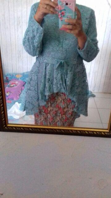 Couple Yasmin Ice Blue/rok Plisket/batik