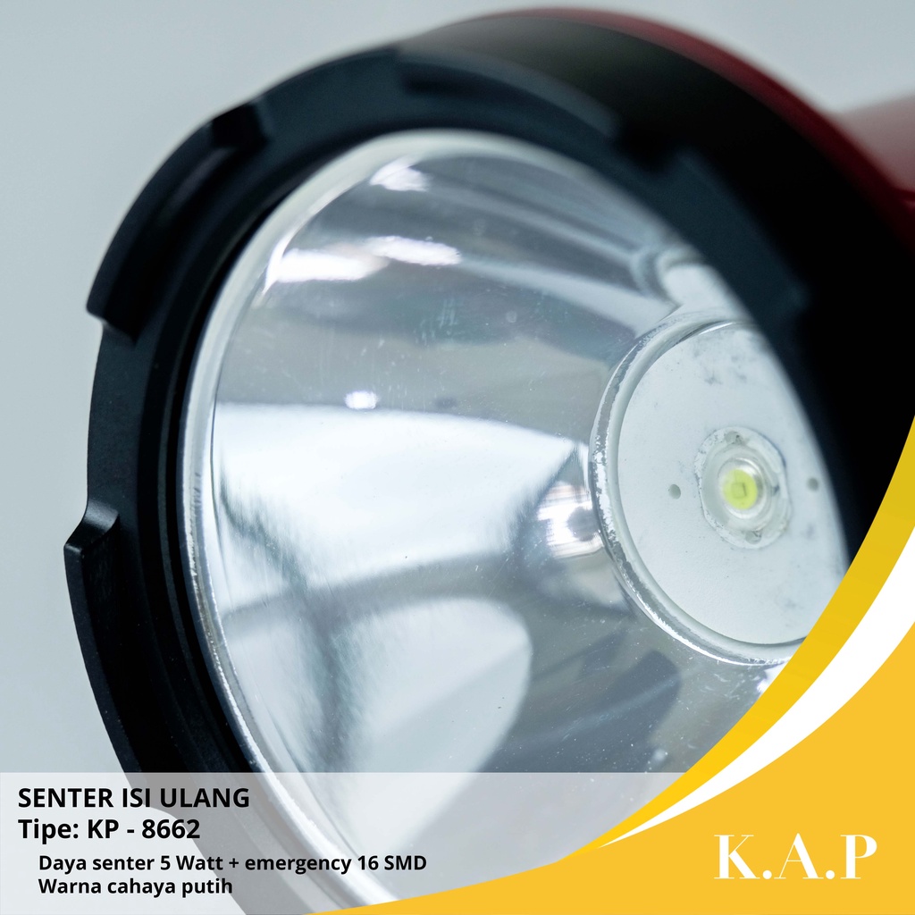 NEW MODEL! SENTER + EMERGENCY LAMP PREMIUM MERK K.A.P KP-8662