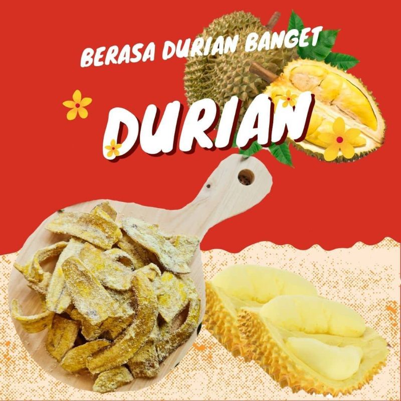 

Keripik pisang kepok varian rasa DURIAN|| Cemillan ringan || cemillan gurih || pisang kepok||rasa buah asli best seller