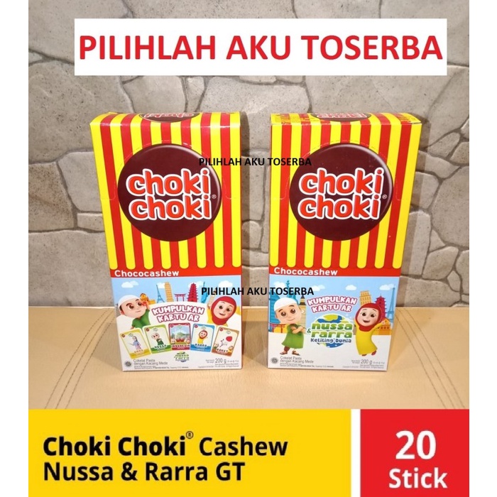 

COKELAT- CHOKI CHOKI CHOCOCASHEW POKEMON GT - 1 BOX ISI 20 BUNGKUS CHOKI CHOKI -COKELAT.