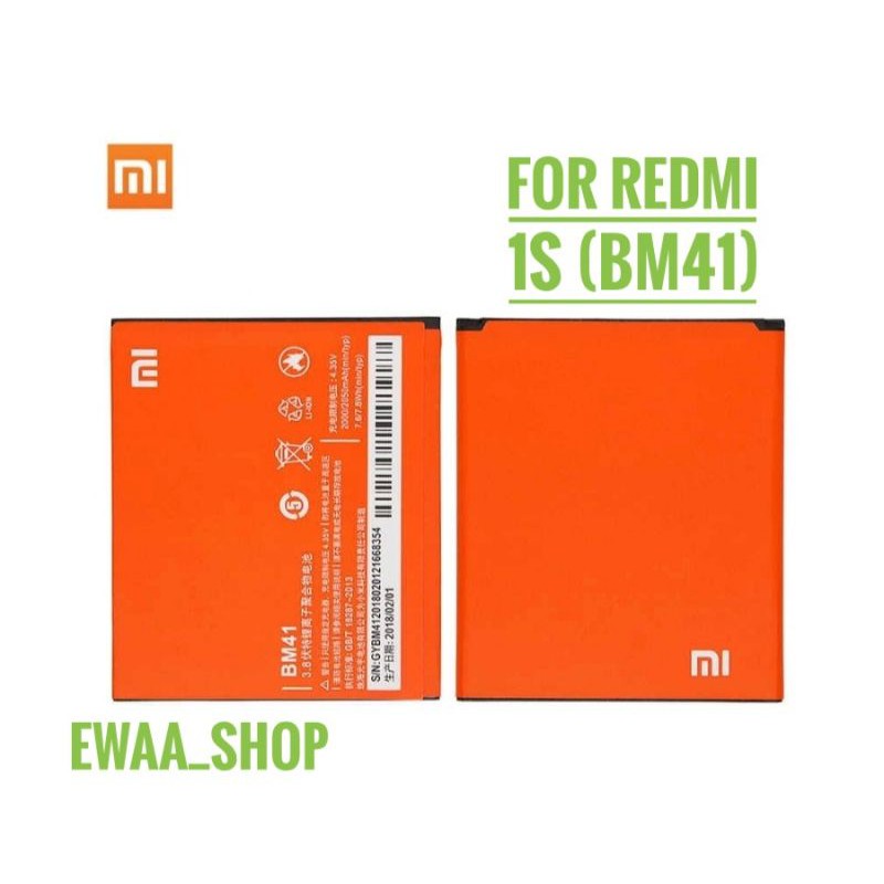 BATTERY BATERAI BATRE XIAOMI REDMI 1S (BM41) ORIGINAL