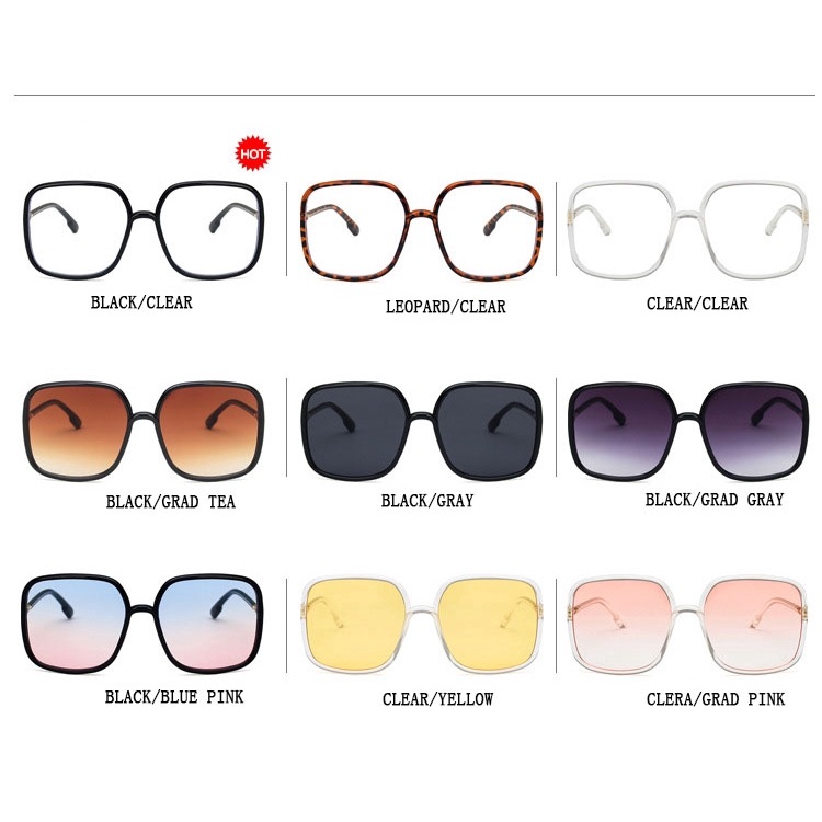 (YUZHU) Korea Gaya Manis Square Sunglasses Wanita Mode Anti UV400 Sunglasses