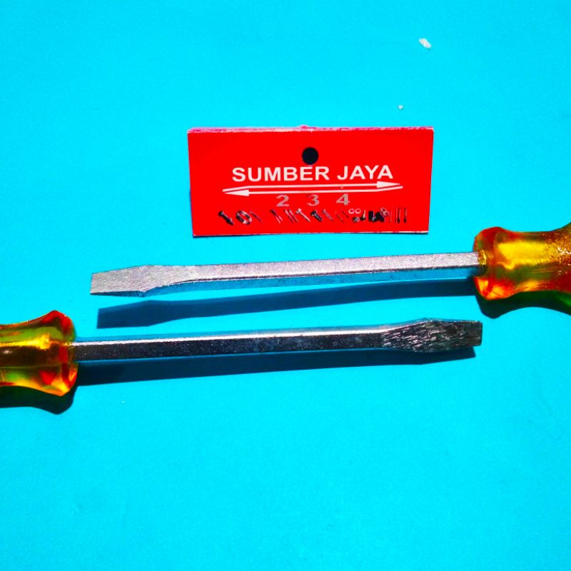 Obeng Minus 4 &quot;inch /  obeng tembus / obeng kepala besi TERMURAH