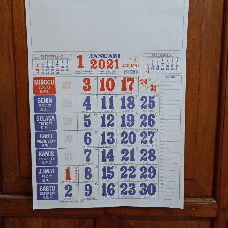 

Grosir DYJHW Kalender Bulanan Kalender Kerja Angka Besar Ukuran 38 x 12 cm 2021 W62 Model Terkini