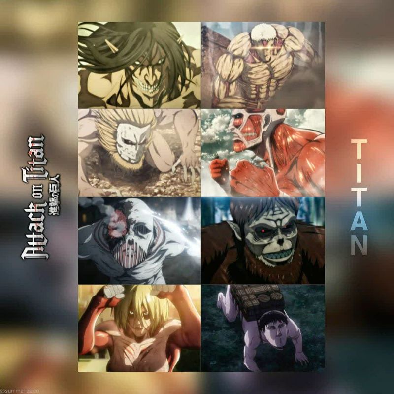 [8 PCS] TITANS - Attack On Titan Poster / AOT Wall Decor / Anime Art Print