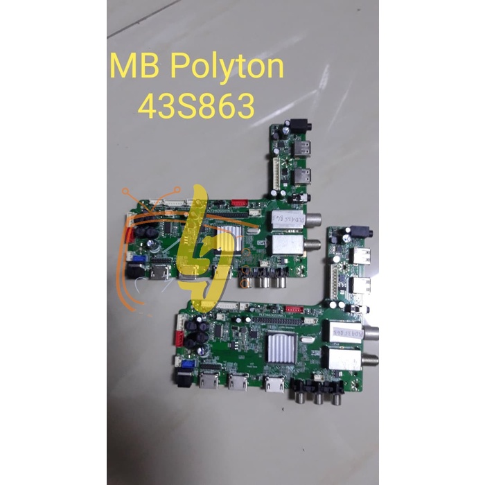 Motherboard TV POLYTRON PLD 43S863 - Mb - Micom - MODEL TV POLYTRON 43S863