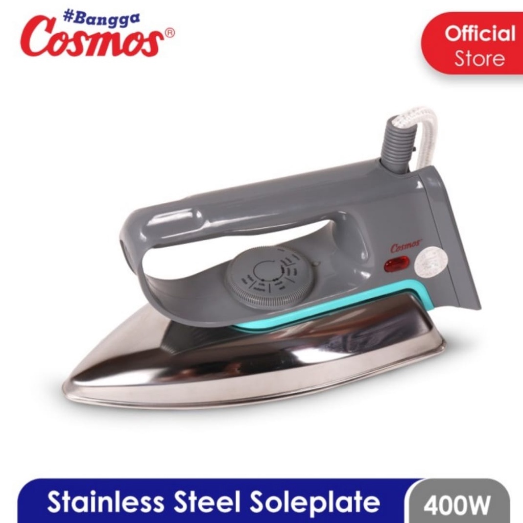 Setrika Cosmos CIS 318 F1 Stainless Electric Iron Cosmos 318 F1 Gosokan Setrika Kering Cosmos CIS-318