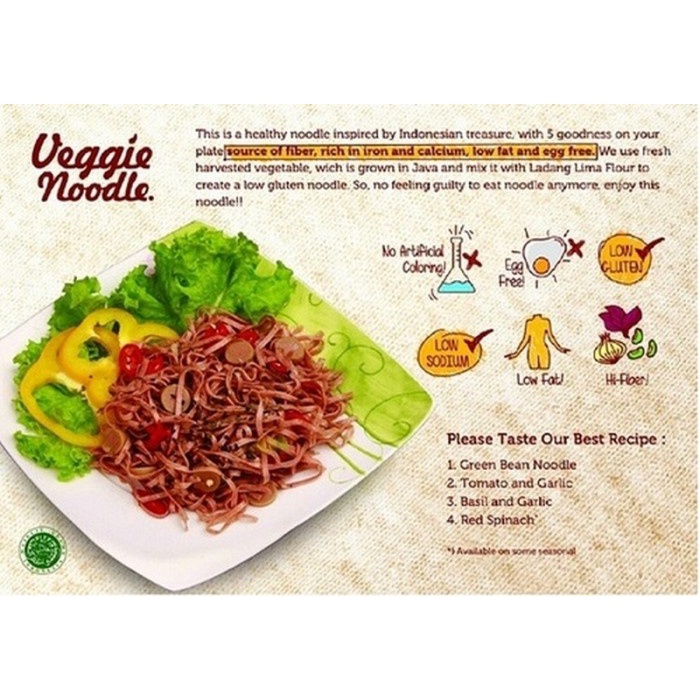 

ds20112s Ladang Lima Veggie Noodle 150 Gr - Kelor Xa20X1