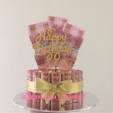 

money cake / cake uang / kue ulangtahun / kue uang