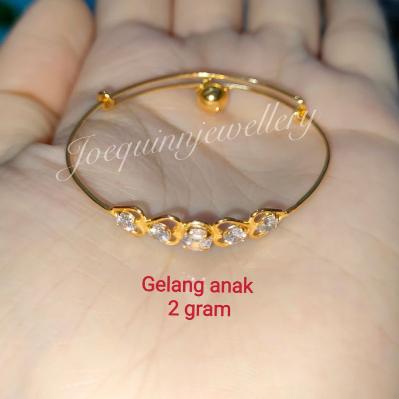 gelang anak 2 gram emas muda