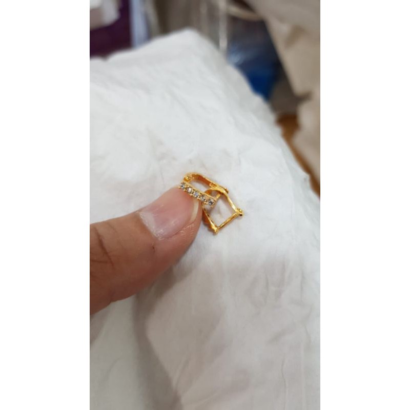 anting perak asli 925 untuk dewasa - anting perak 925 gold untuk dewasa
