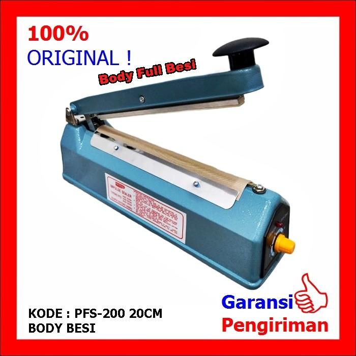 Mesin Press Plastik Impulse Sealer Bodi Besi 20 Cm Victon( Bodi Besi )