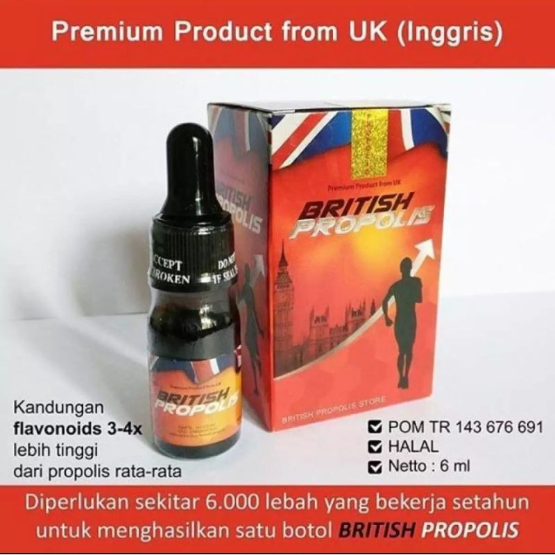 British Propolis Suplemen dan Terapi untuk Dewasa Anak-Anak Original