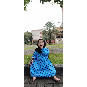 Azila dress / muslim anak /style hijab anak /dress lucu