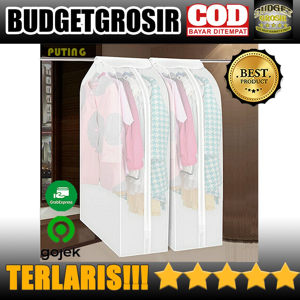 Cover Anti Debu Pakaian Dustproof Organizer 60x30x110cm - PEVA--YIXIN