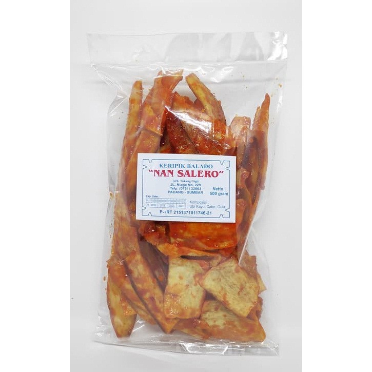 

Kripik Balado Panjang/Bulat Nan Salero Khas Padang 500 gram