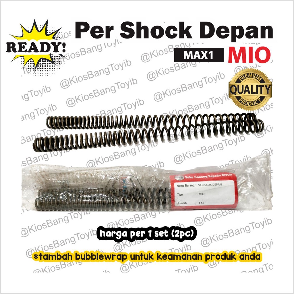 (2pc) Per Ver Shock Skok Depan Yamaha MIO  (MAX1) Panjang 26cm