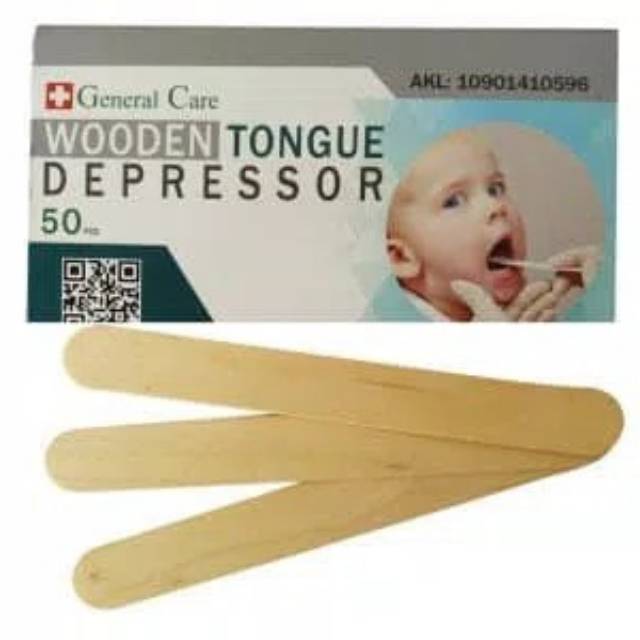 Wooden Toungue Depressor General Care pembersih lidah bahan kayu