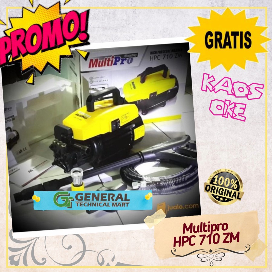 Cuci Mobil HPC710ZM Multipro High Pressure Jet Cleaner