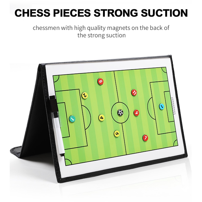 【32*53 CM】Papan Strategi Sepak Bola/Sepakbola Coach Board/Pelatih Tactic Board Magnet/Soccer Coach Board