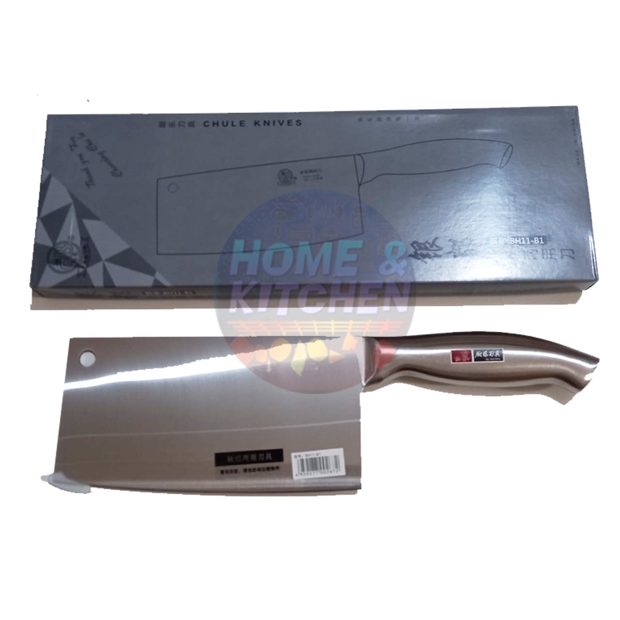 Golok Full Stainless 8 inch Cookmaster Pisau Dapur Pemotong Daging