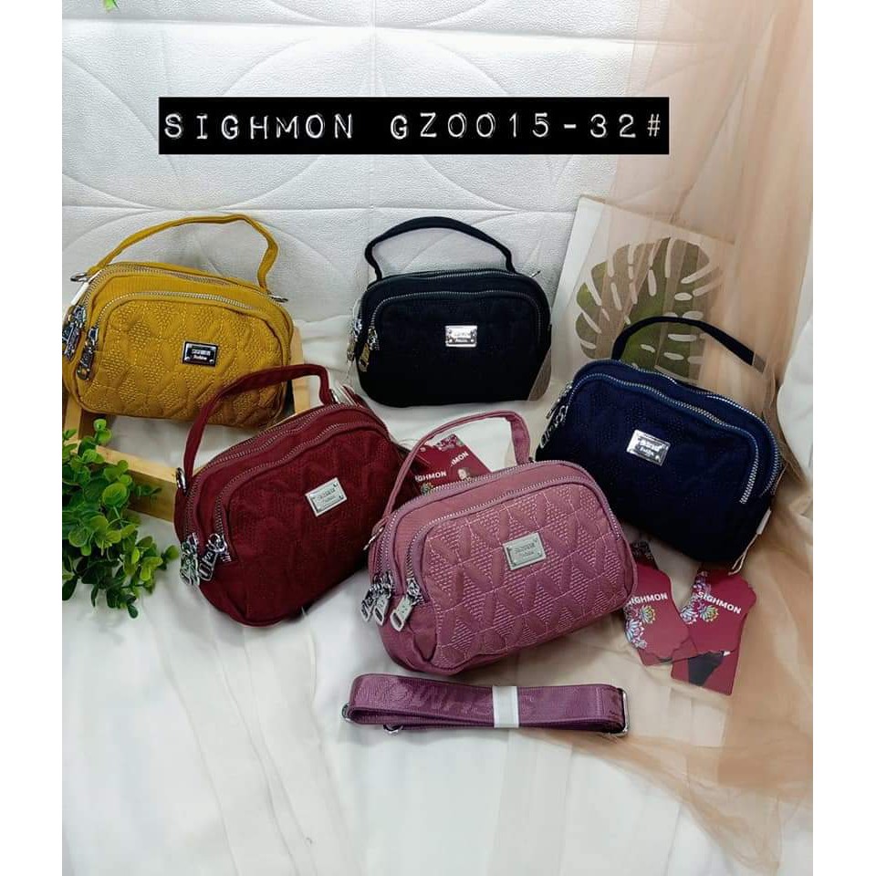 NEW ARRIVAL.!!! Sighmon GZ 0015-42 Bahan Kanvas. Tas selempang wanita Tas Wanita Tas Sighmon Tas Sighmon Kanvas Terbaru Bisa bayar ditempat.!!!