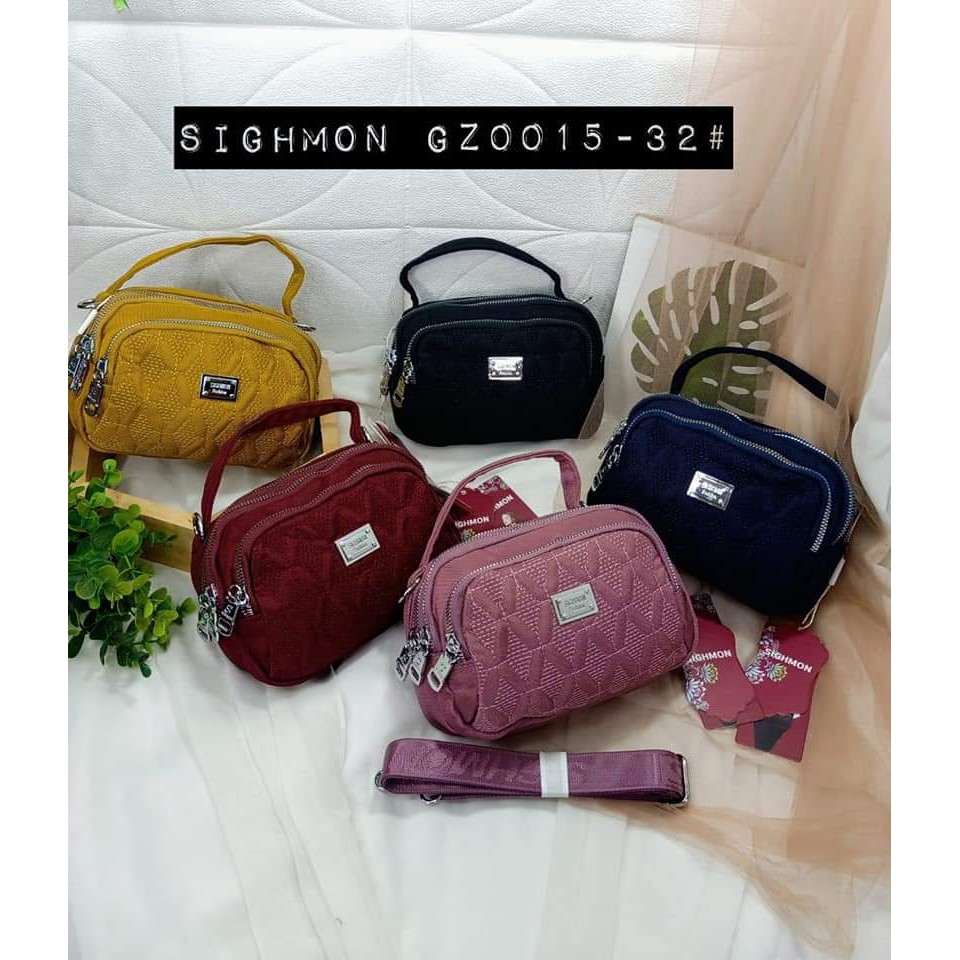 NEW ARRIVAL.!!! Sighmon GZ 0015-42 Bahan Kanvas. Tas selempang wanita Tas Wanita Tas Sighmon Tas Sighmon Kanvas Terbaru Bisa bayar ditempat.!!!