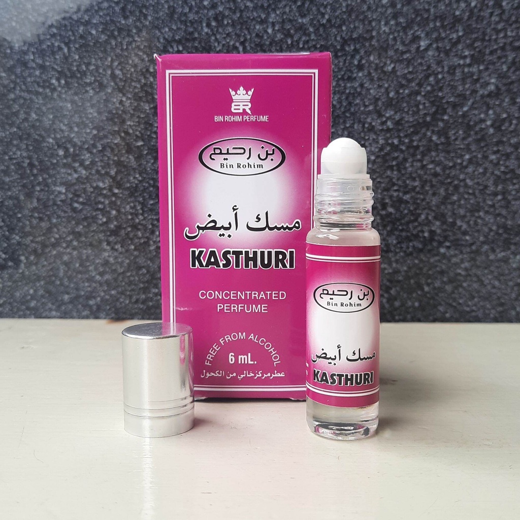 KASTHURI Minyak Wangi Non Alcohol Parfum Bin Rohim Kemasan 6ml Roll On