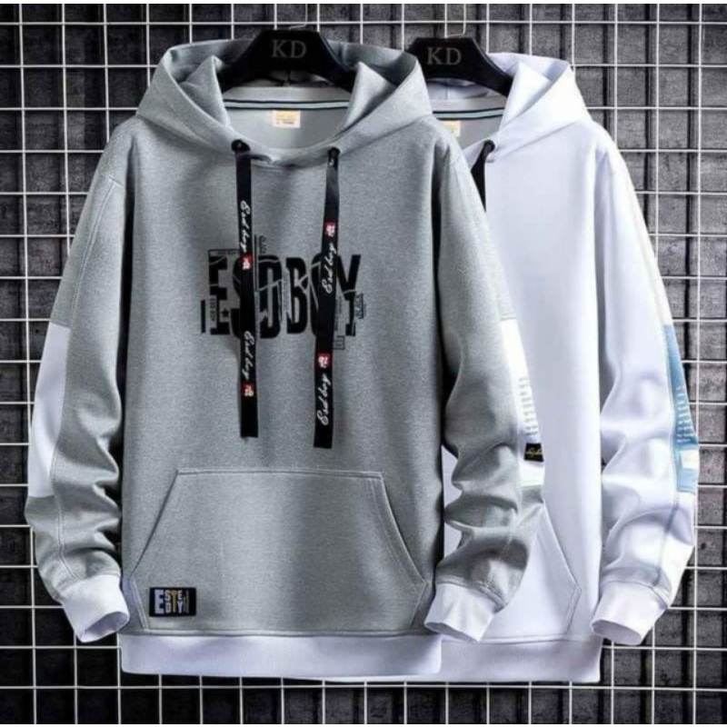 dijaketan [ COD ] Switer Sweater Hoodie Pria aesthetic ANCE STUDIOS Beludru PanasMusim Gugur Berkerudung Dingin Remaja VersiKoreaTren-Abu eseboy