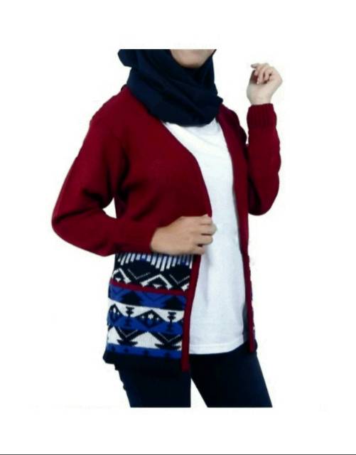 Etnika Tribbal cardy Baju Rajut Cardigan