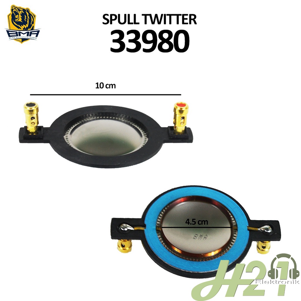 Spull Twiter D4 Spol 44,4 Spul Tweeter Twiter BMA 33980 / Spul Spool Voice Coil BMA Original