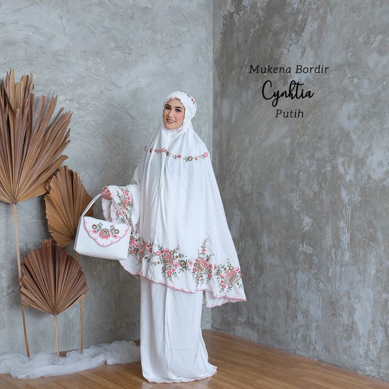 MUKENA DEWASA BORDIR MEWAH/MUKENA SESERAHAN CHINTYA JUMBO