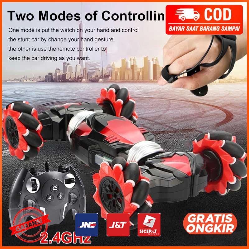 Mainan Remote Control Mobil RC Gesture Sensing Stunt Car