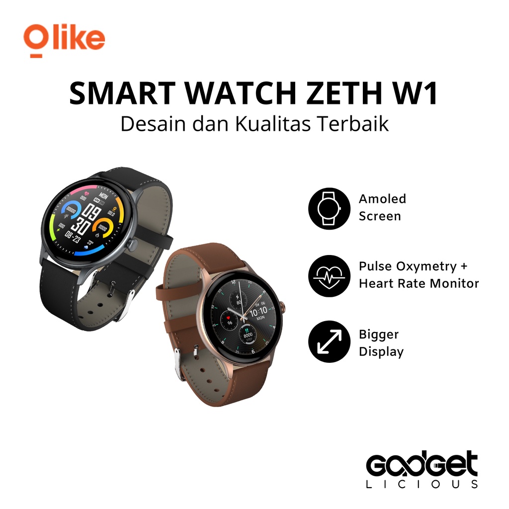 Olike Smart Watch Zeth W1 - Garansi Resmi