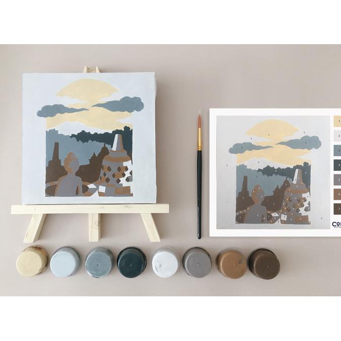

borobudur lukis / lukis nomor / paint by number