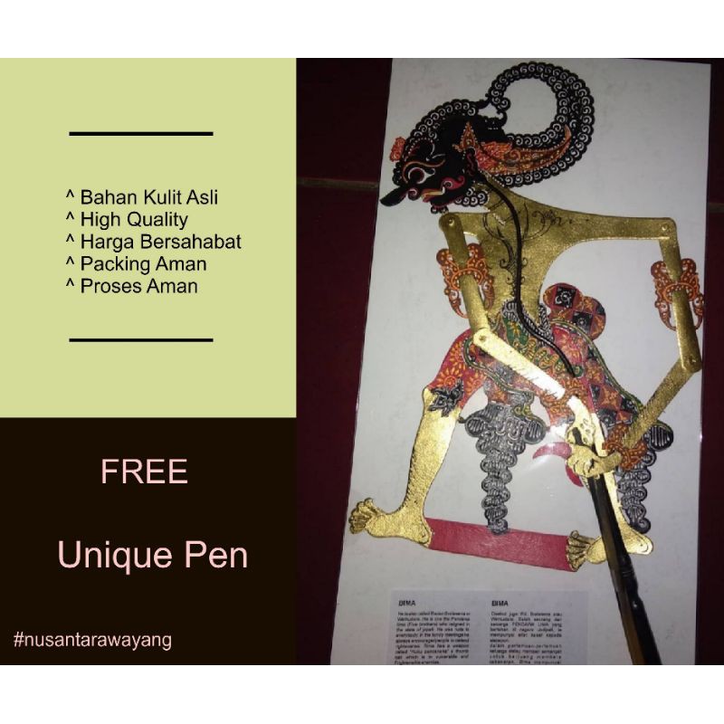 Wayang Kulit Bima Alusan Gapit Tanduk