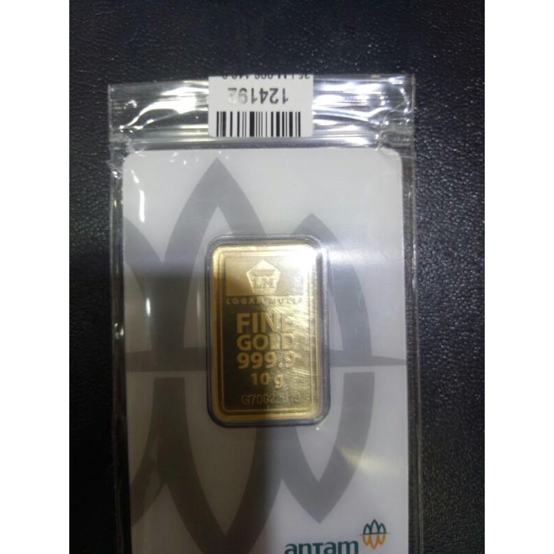 LOGAM MULIA ANTAM 10 GRAM, LM ANTAM 10 GRAM, LM EMAS 10 Gr, LM GOLD 10 Gr REDMARK RM CERTIEYE