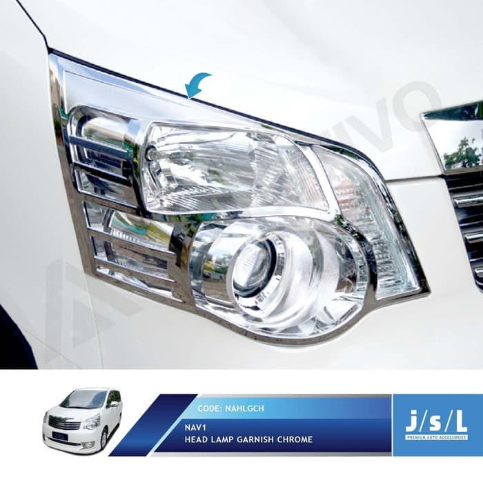 Garnish Lampu Depan Nav1 / Head Lamp Garnish Chrome